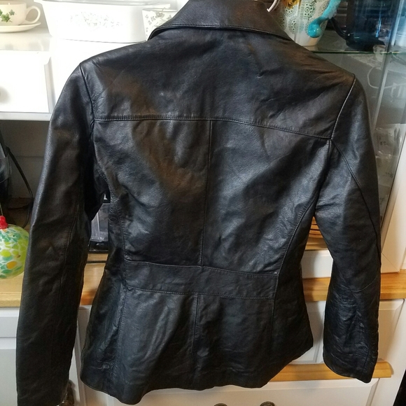 Wilsons Leather black leather jacket size Small - Picture 2 of 7